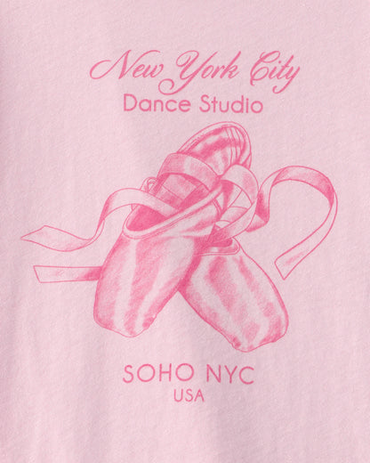 Girls Ballet Graphic Tee - Pink