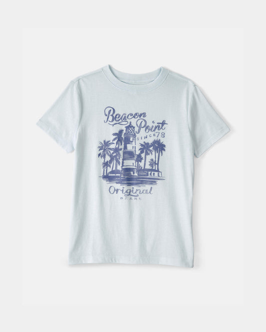 Kids Lighthouse Graphic Tee - Blue