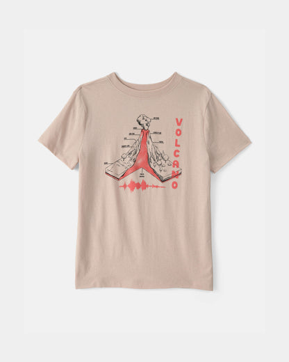 Kids Volcano Graphic Tee - Brown