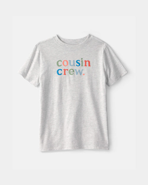 Kids 'Cousin Crew' Graphic Tee - Grey