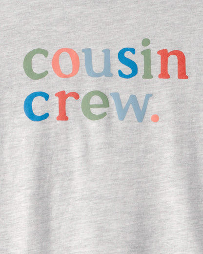 Kids 'Cousin Crew' Graphic Tee - Grey