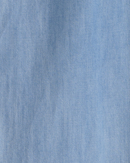 Girls Organic Cotton Chambray Pants
