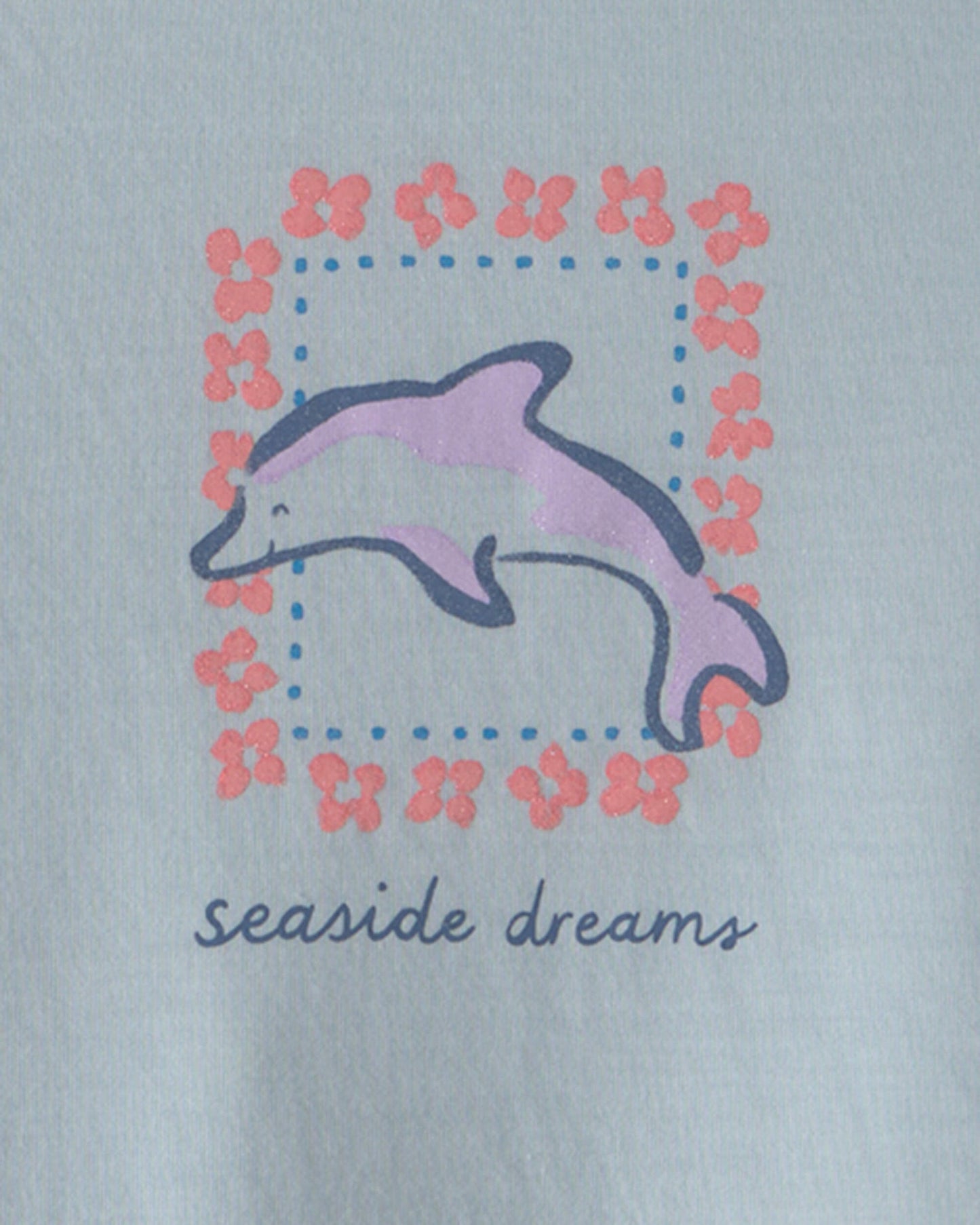 Girls 2-Piece Dolphin Sleeveless Pajama Set - Blue