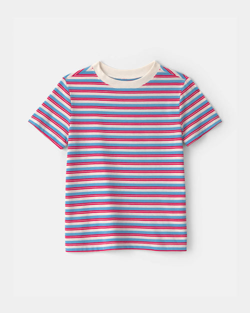 Kids Striped Tee - Red/White/Blue
