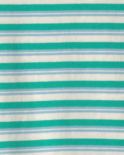 Boys Striped Tee - Green/Yellow