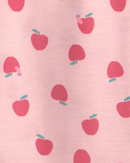 Girls 2-Pack Apple Night Gowns - Pink