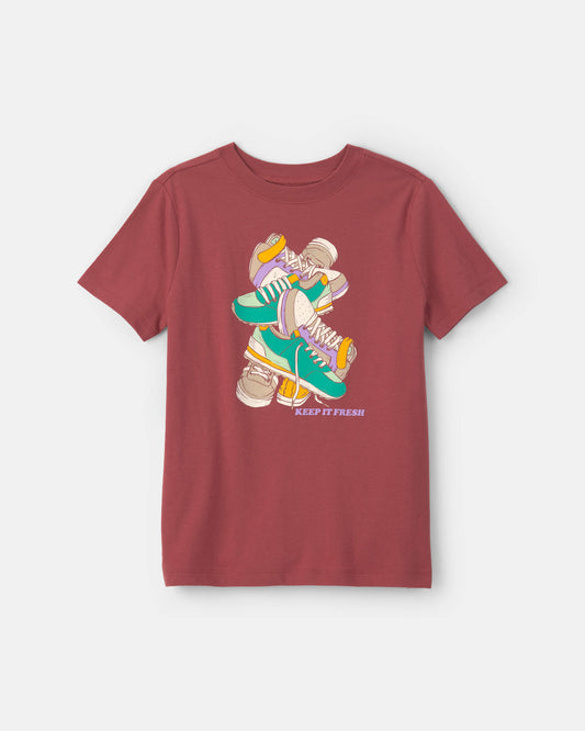 Boys Sneaker Graphic Tee - Red