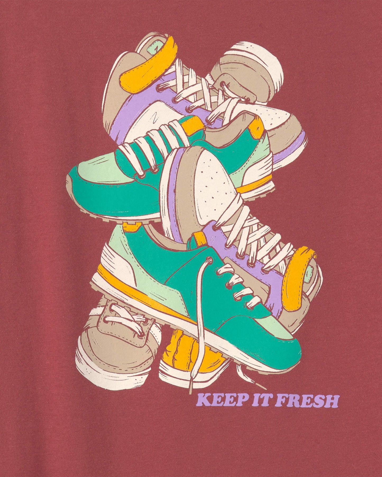 Boys Sneaker Graphic Tee - Red