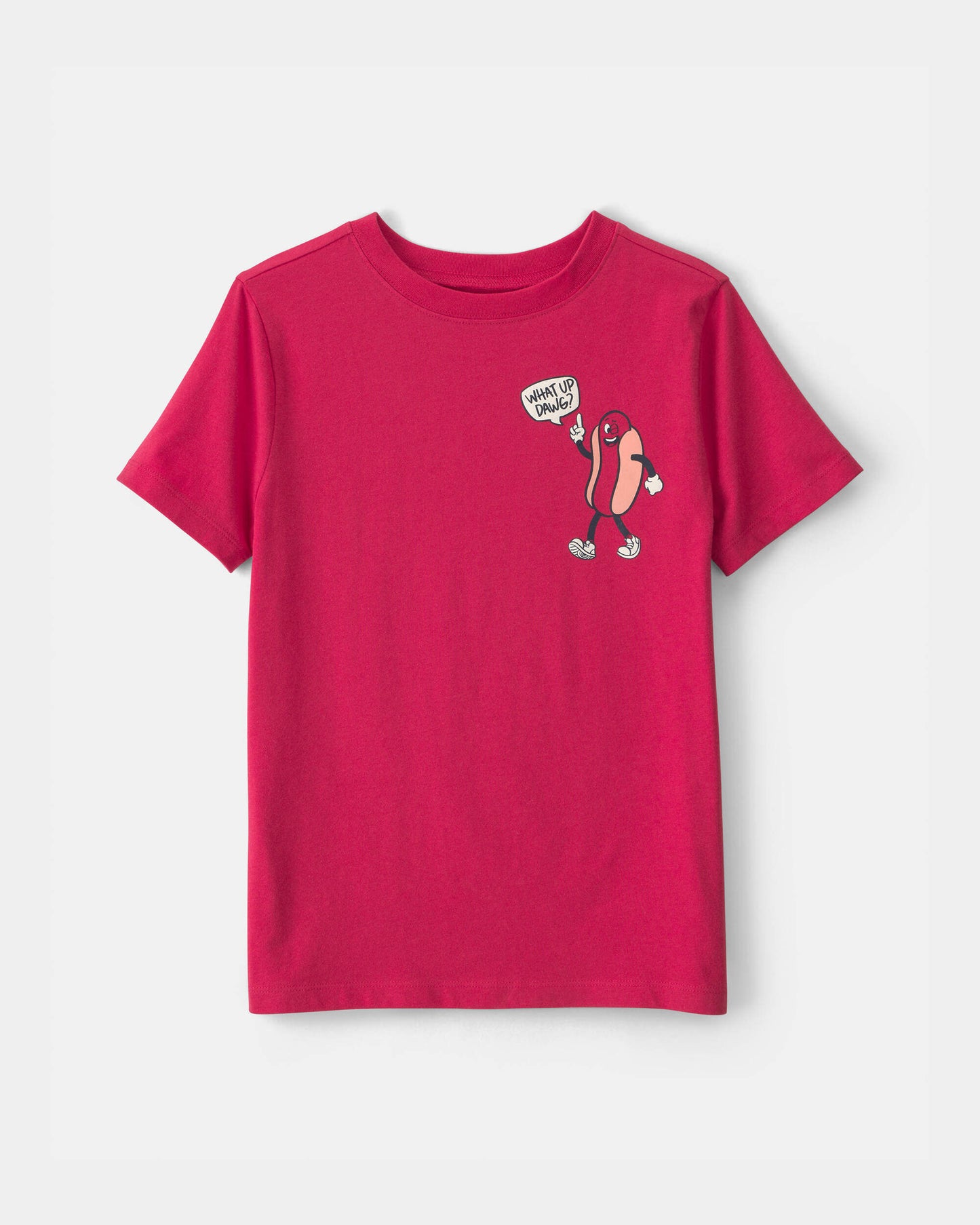 Boys Hot Dog Graphic Tee - Red