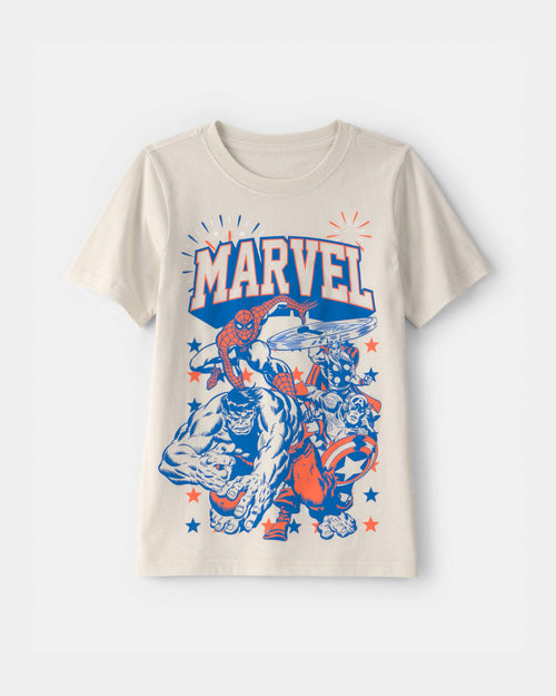 Boys ©Marvel Fourth Of July Graphic Tee - Cream