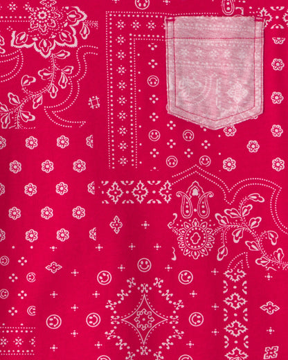 Boys Bandana Pocket Tee - Red