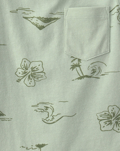 Boys Beach Pocket Tank Top - Green