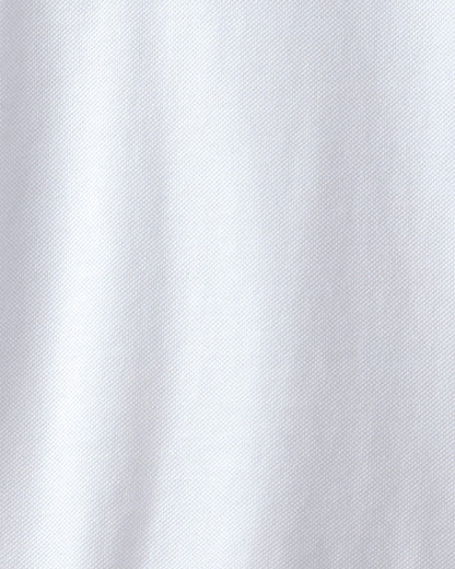 Boys Uniform Piqué Long-Sleeve Polo Shirt - White