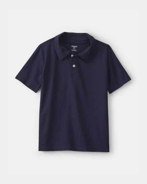 Boys Uniform Active Polo Shirt - Navy