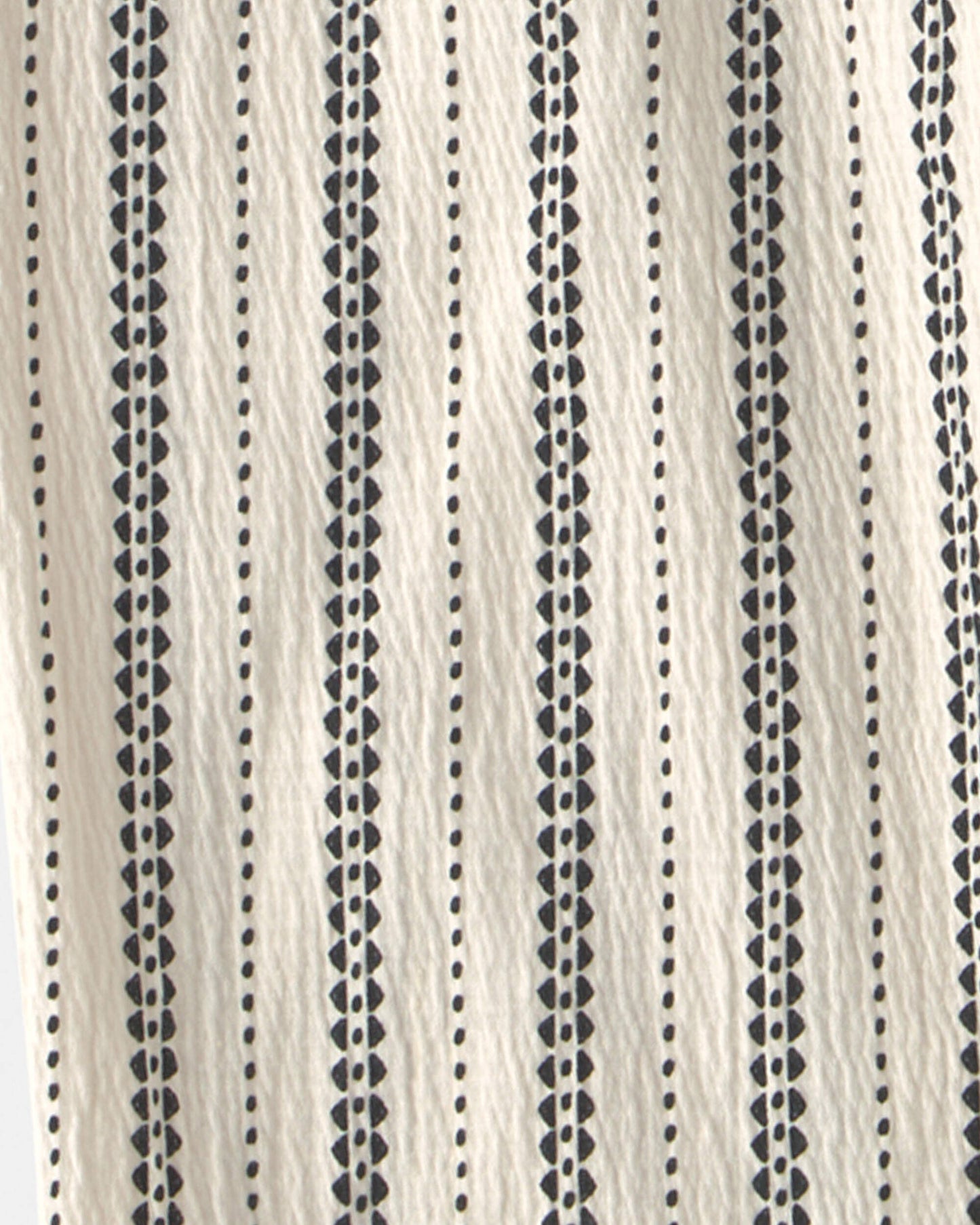 Girls Striped Pants - Black/Ivory