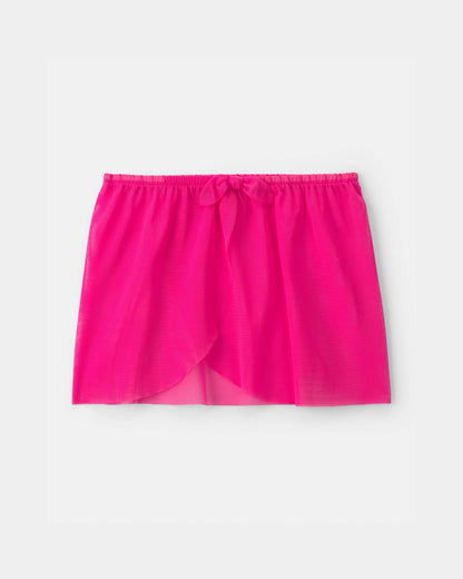 Girls 2-Piece Swimsuit and Cover Up Skirt Set - Pink