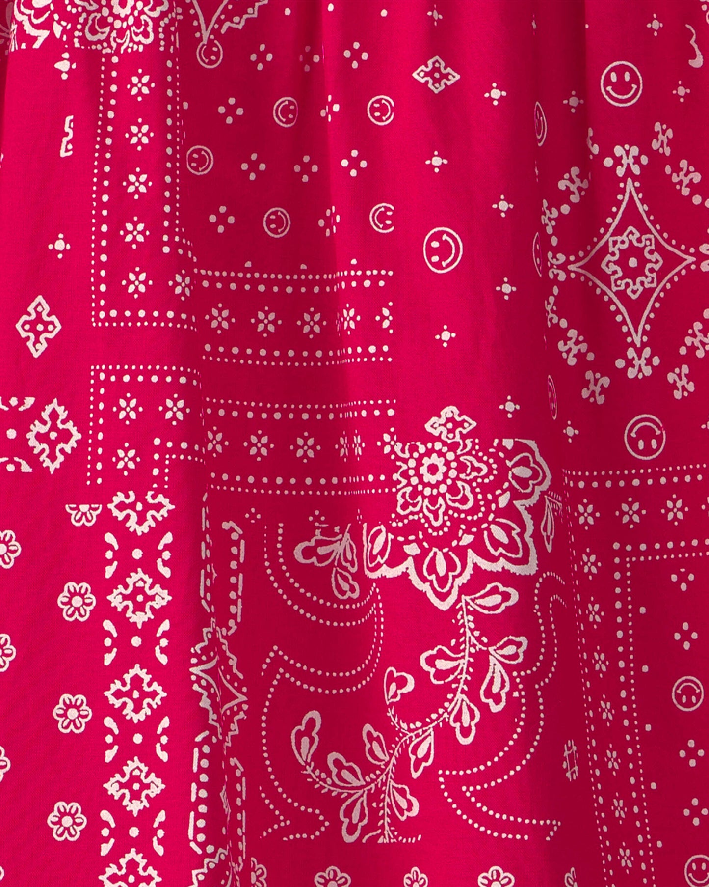 Girls Sleeveless Bandana Dress - Red