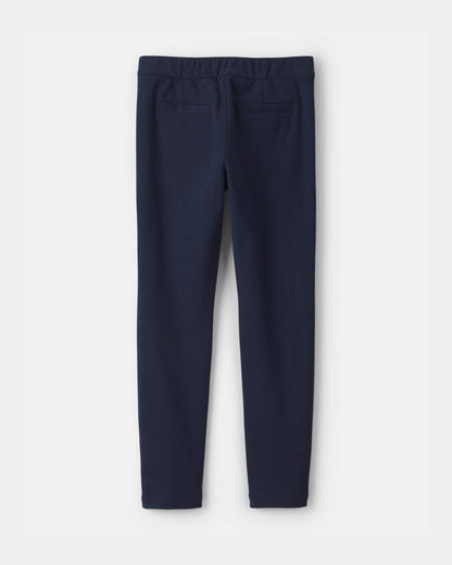 Girls Uniform Ponte Skinny Pants - Navy