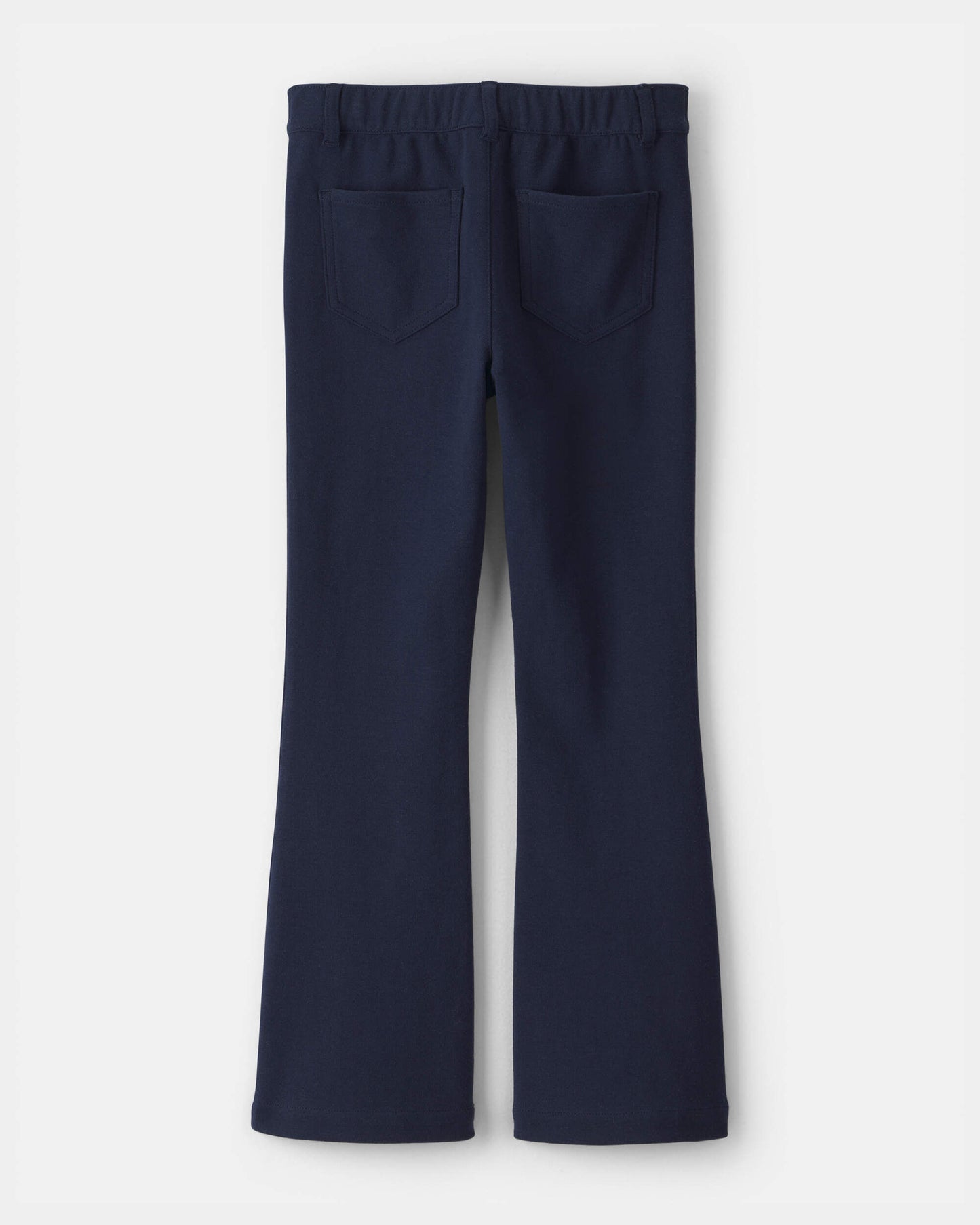 Girls Uniform Ponte Flare Pants - Navy