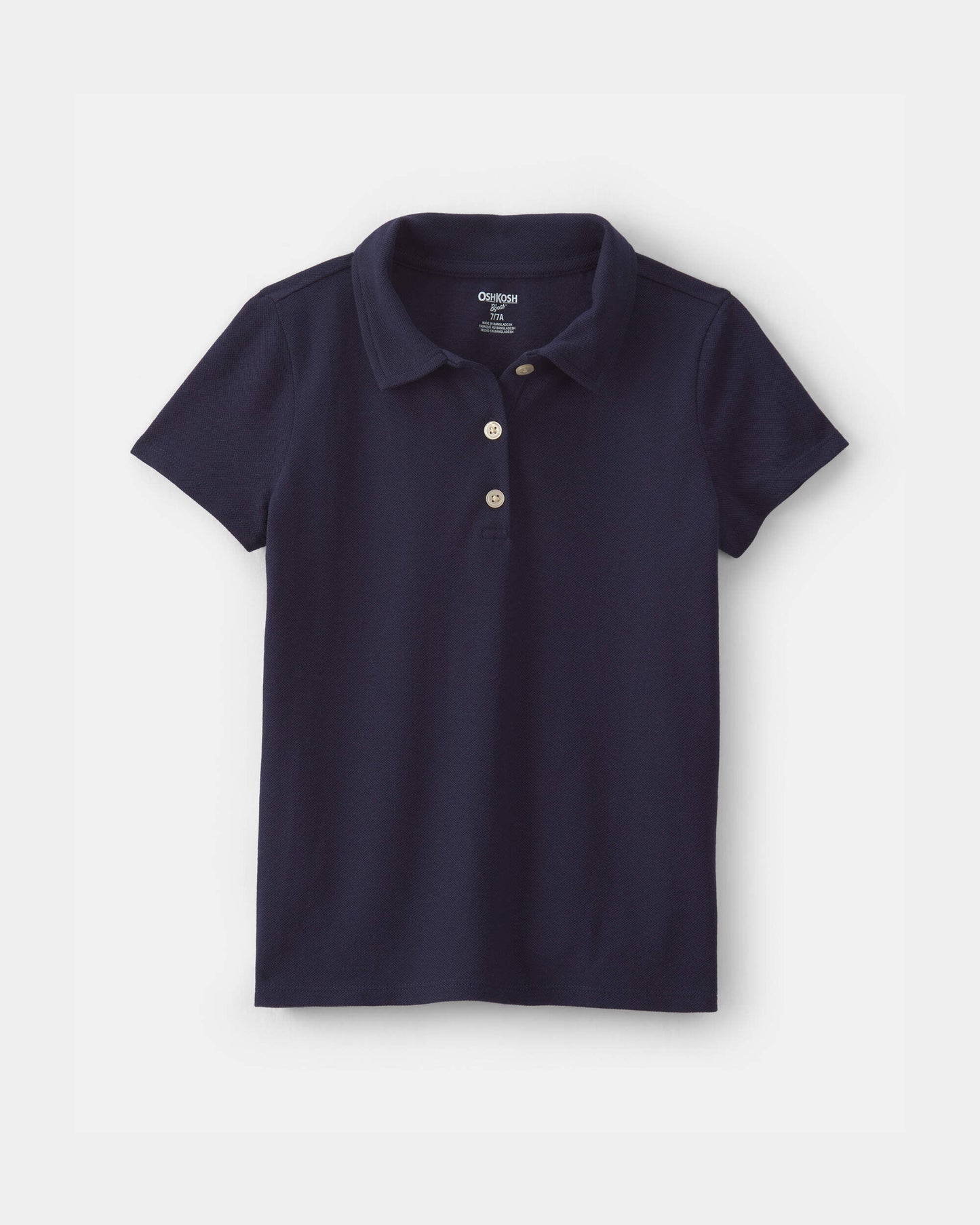 Girls Uniform Piqué Polo Shirt - Navy