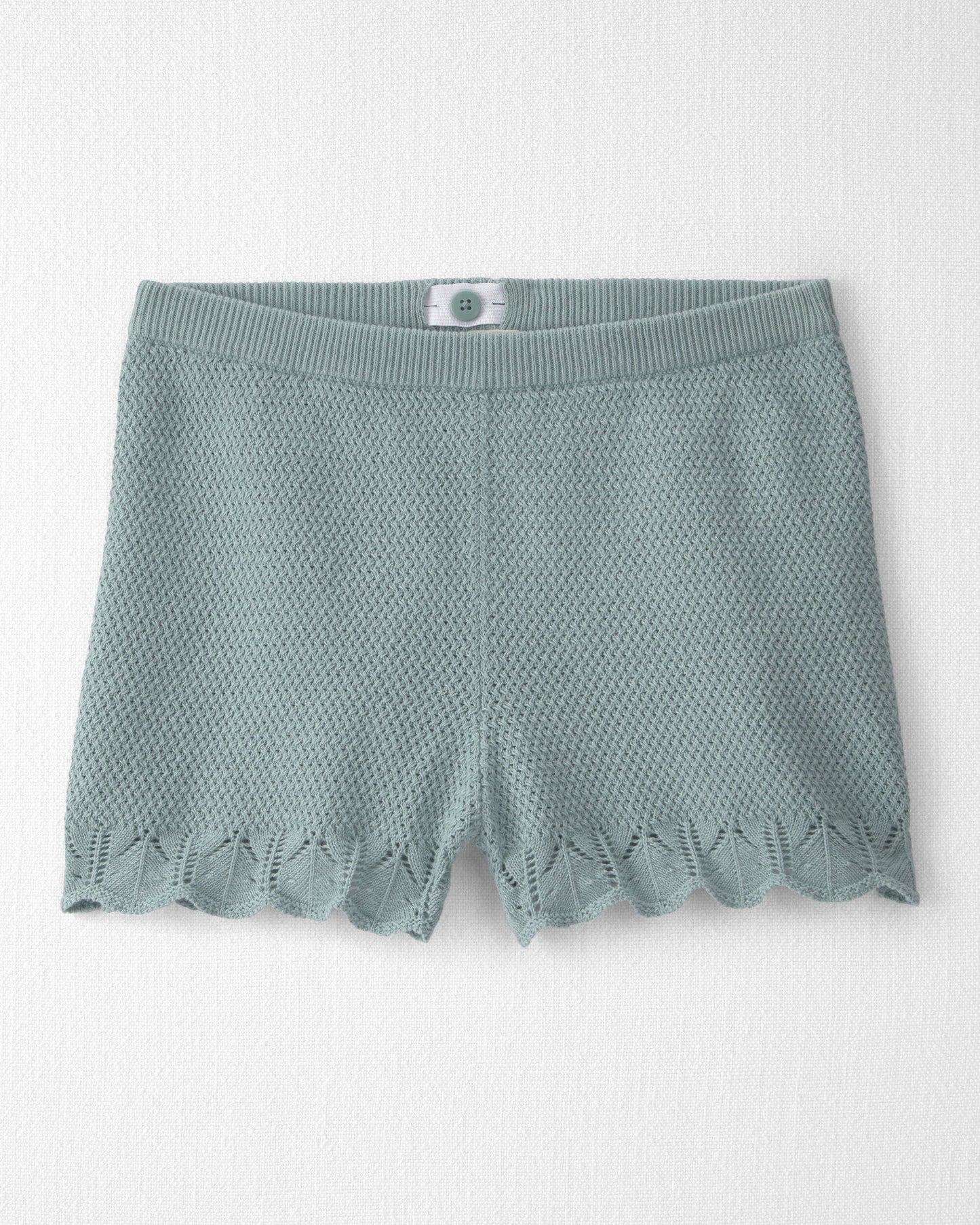 Girls 2-Piece Organic Cotton Knit Top & Short Set