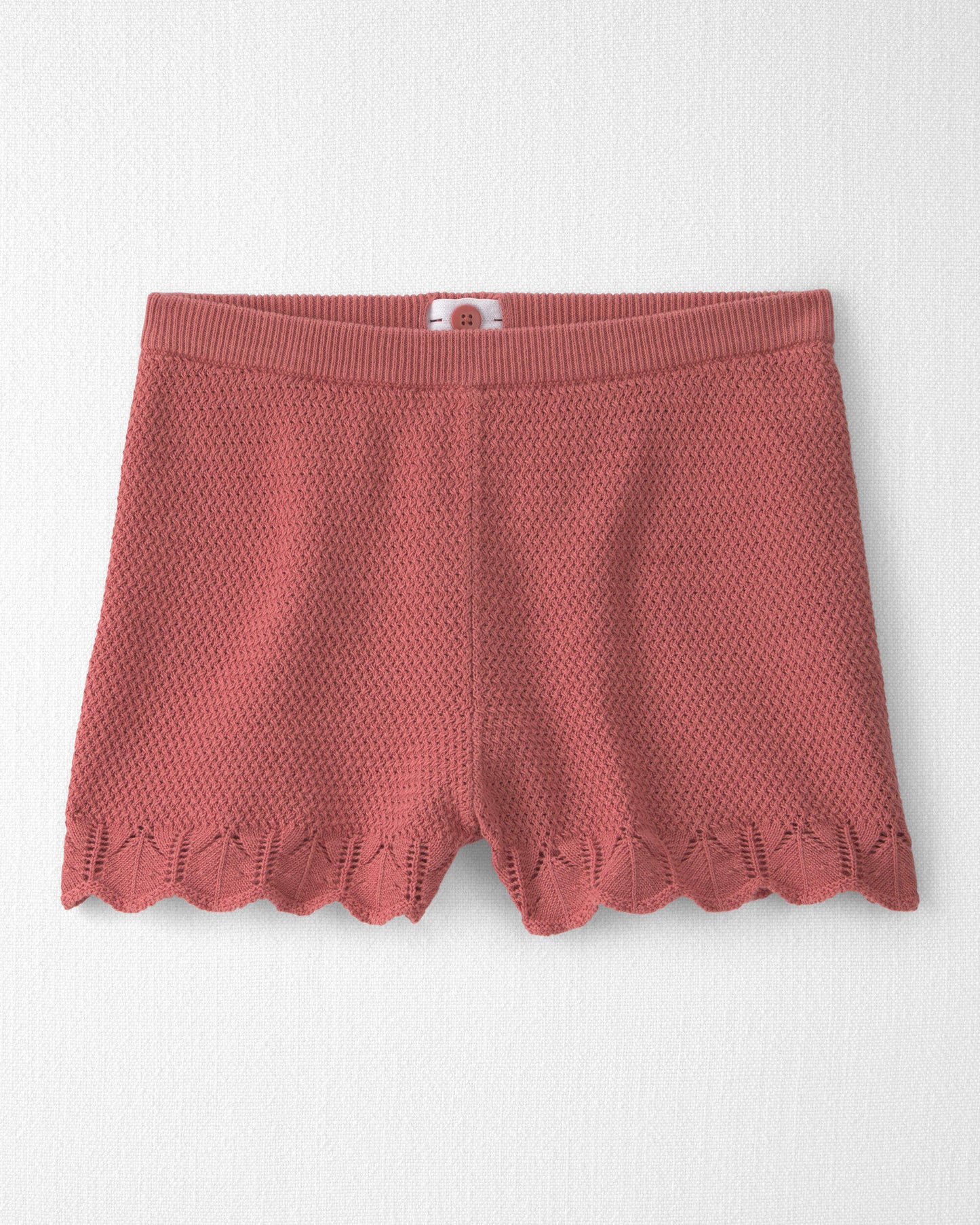 Girls 2-Piece Organic Cotton Knit Top & Short Set