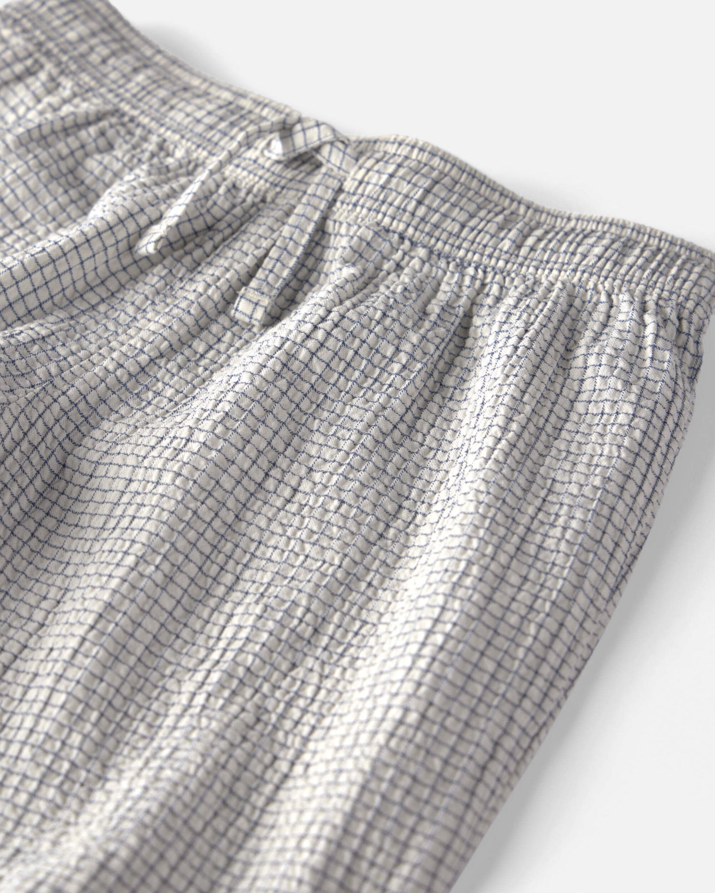 Boys 2-Piece Organic Cotton Seersucker Gauze Top & Short Set