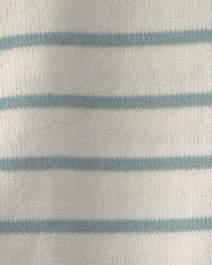 Boys 2-Piece Knit Top & Short Set Made with Organic Cotton in Stripes