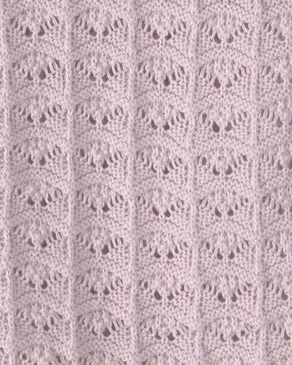 Girls Button-Down Knit Cardigan Sweater - Purple