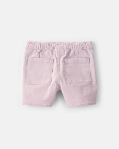 Girls Twill Wrap Skort - Purple