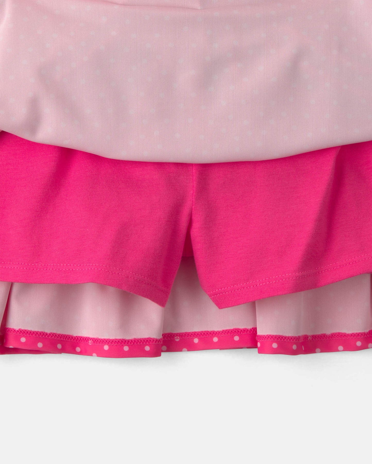 Girls Polka Dot Active Skort - Pink