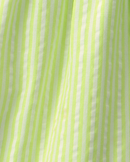 Girls Ruffle-Trim Shorts - Green