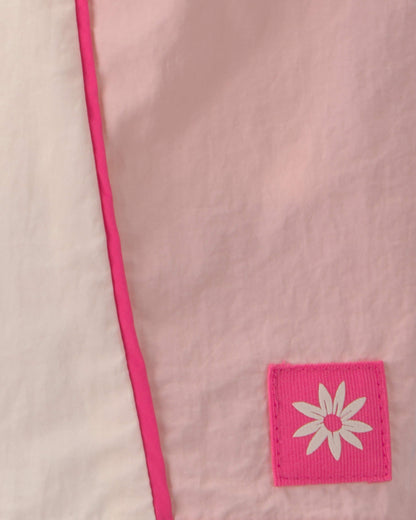 Girls Colorblock Skort - Ivory/Pink