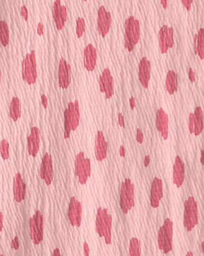 Girls Dots Short-Sleeve Top - Pink