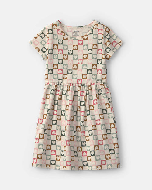 Girls Heart Short-Sleeve Dress