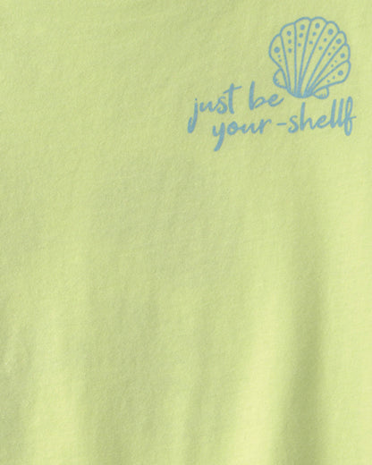 Girls 'Be Your-Shelff' Graphic Tee - Green