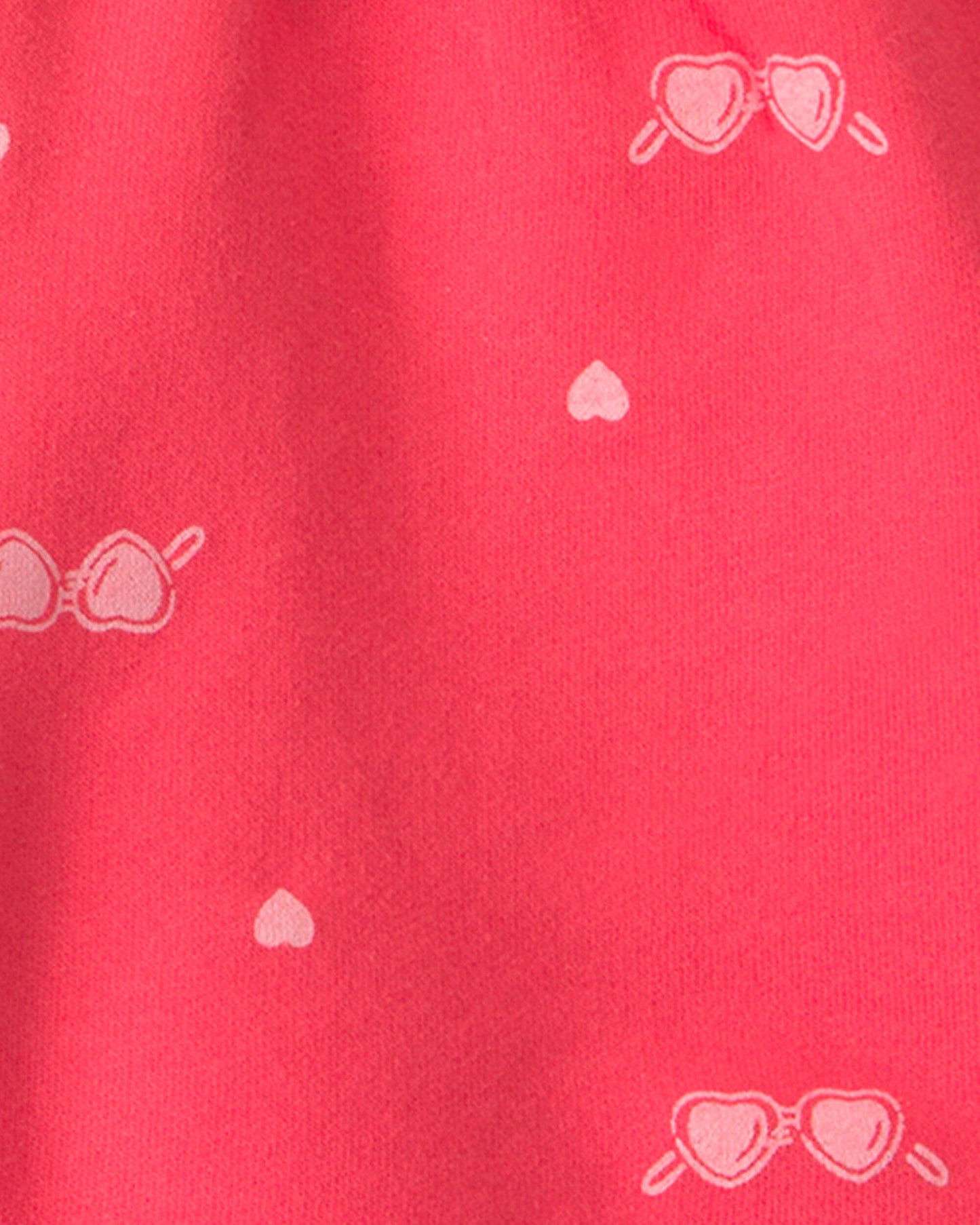 Girls Sunglasses French Terry Shorts - Coral