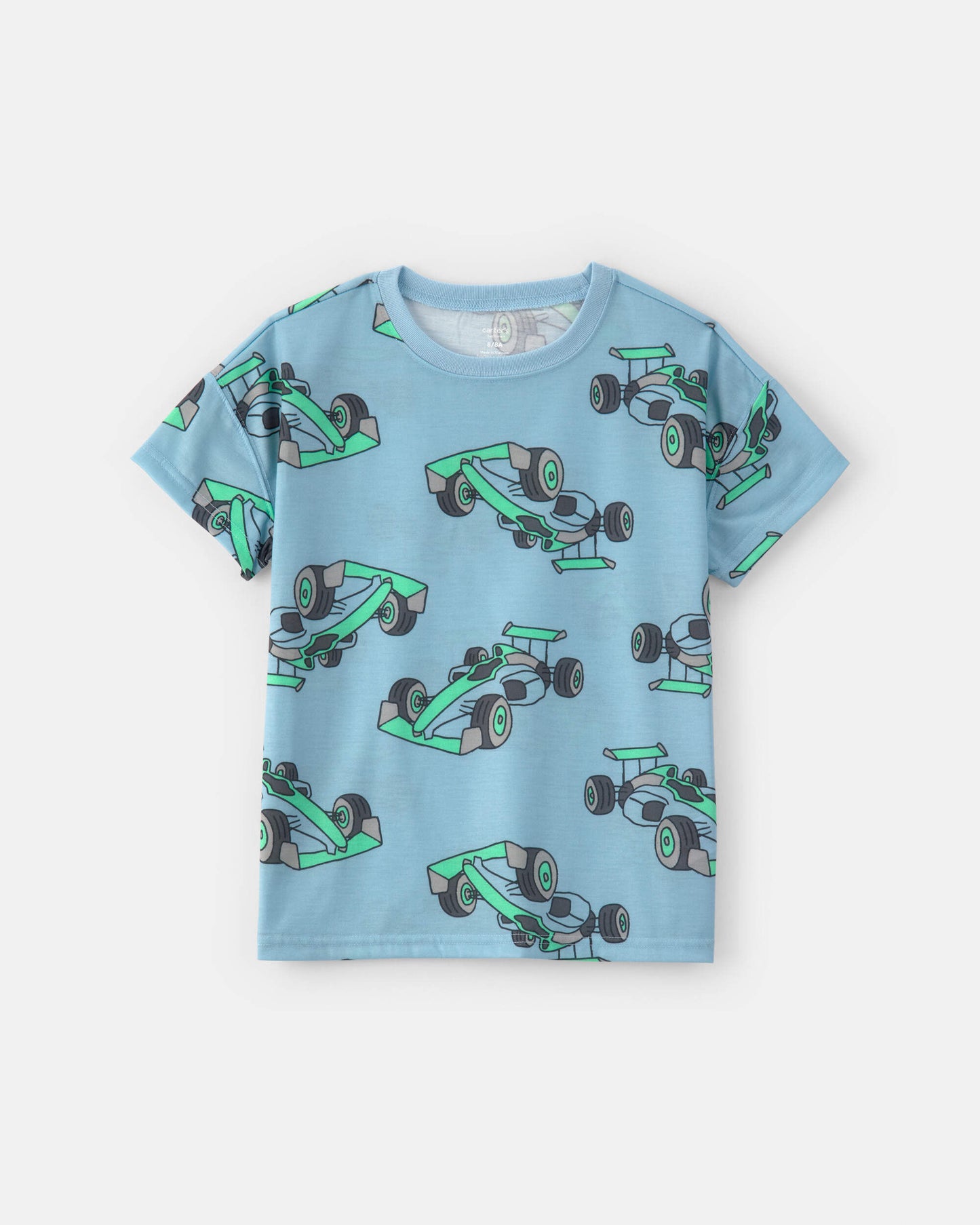 Boys 2-Piece Race Car Pajama Set - Blue/Black