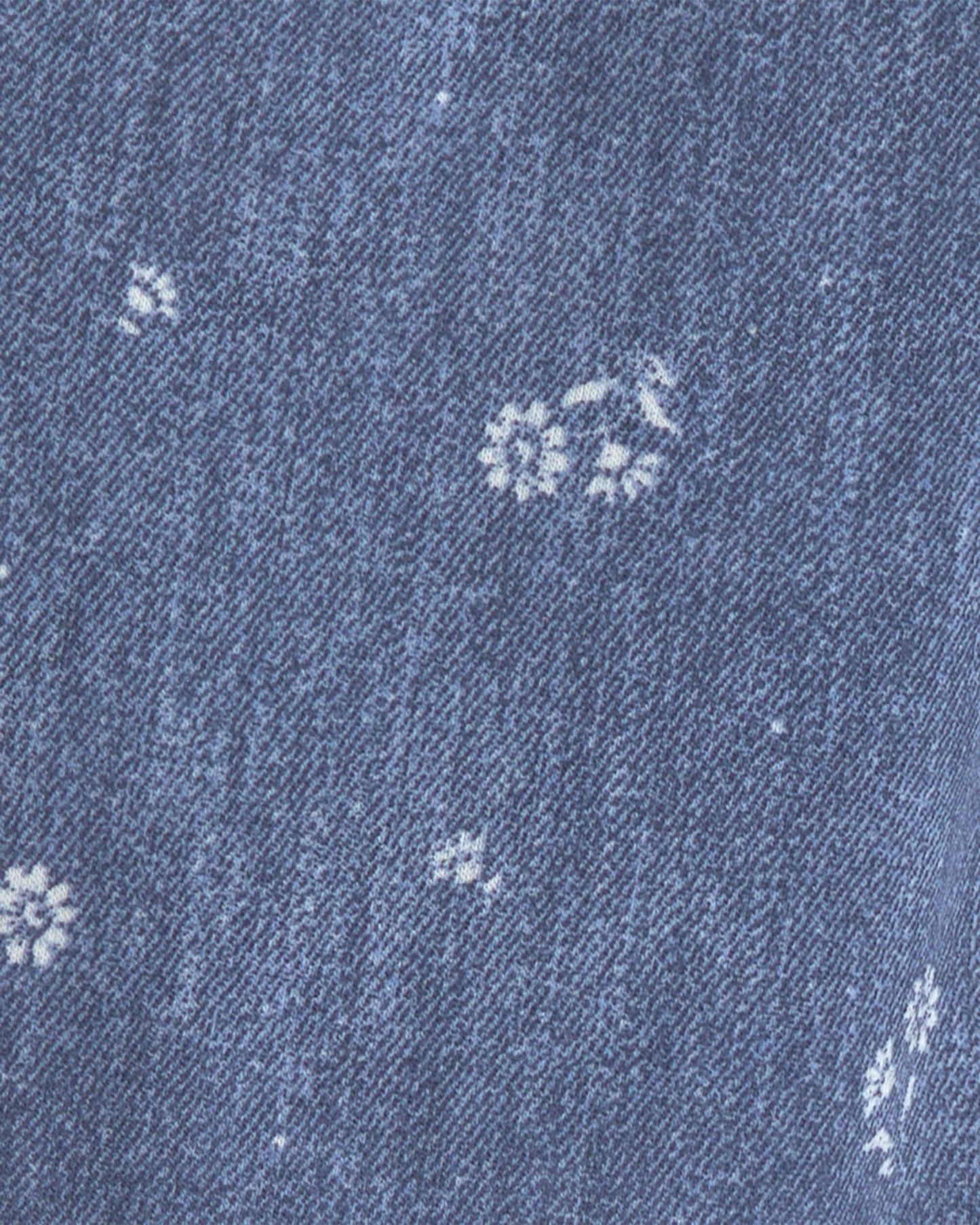 Girls Floral Drawstring Knit Joggers - Blue