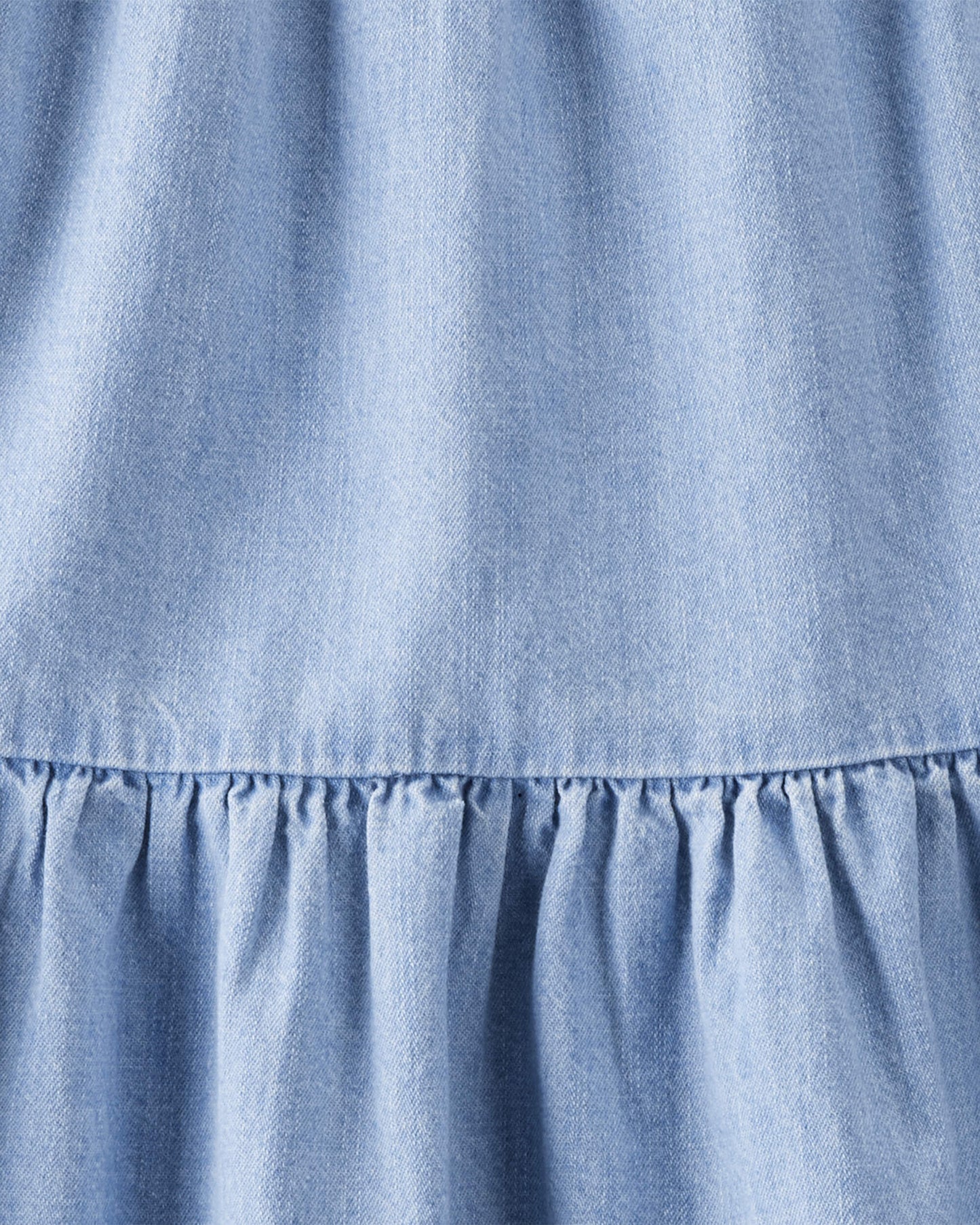Girls Organic Cotton Chambray Dress