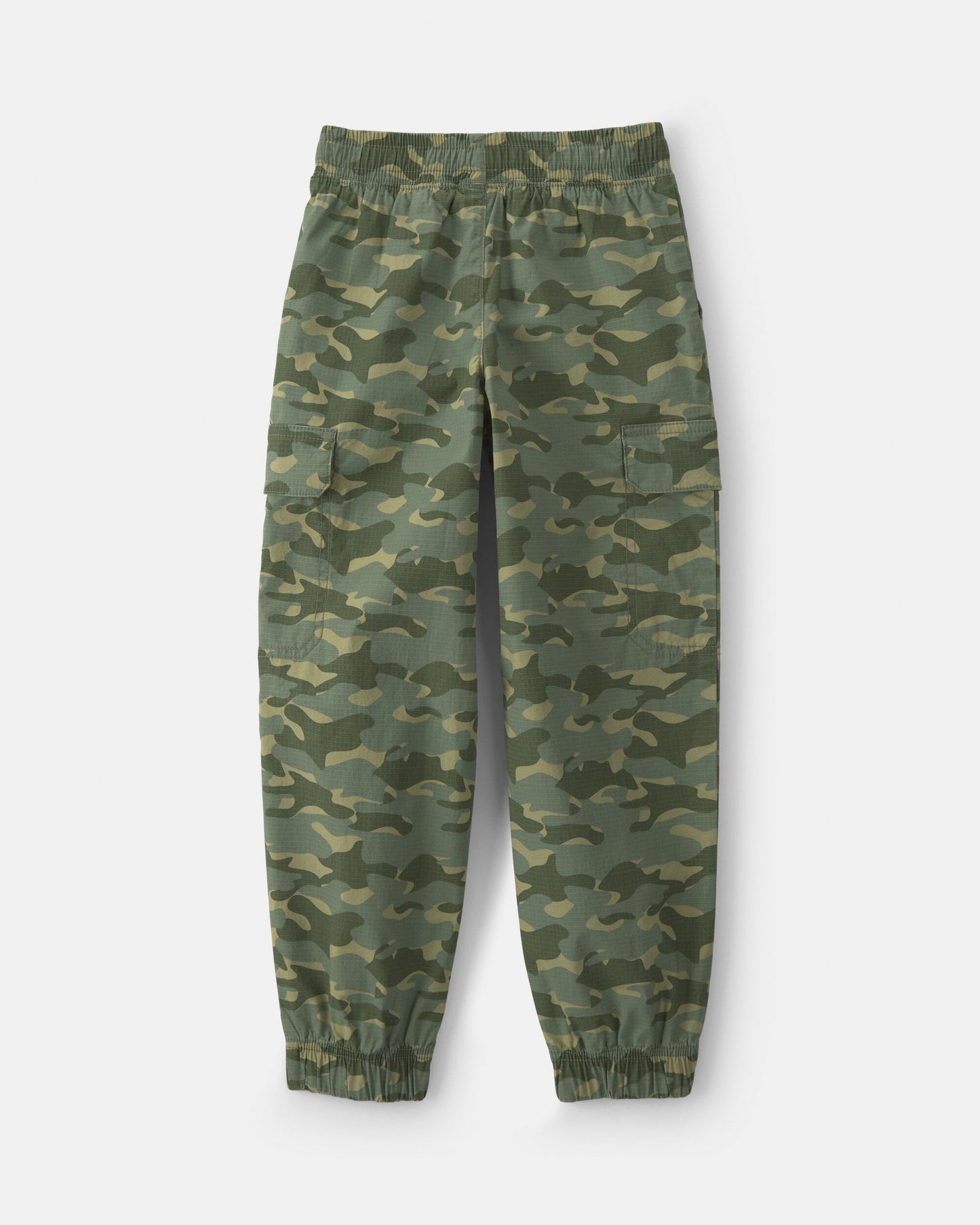 Boys Camo Cargo Joggers - Olive Green