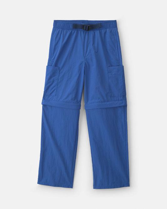 Boys Cargo Utility Zip-Off Pants - Blue