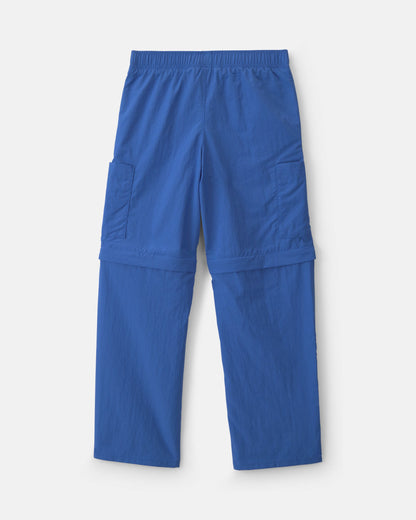 Boys Cargo Utility Zip-Off Pants - Blue