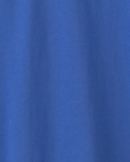 Boys Long-Sleeve Henley T-Shirt - Blue