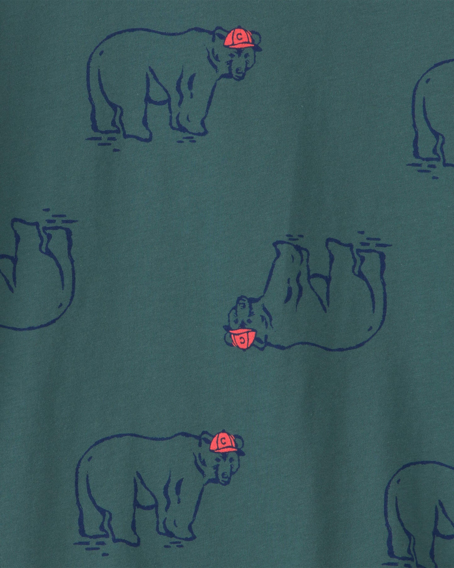Boys Bear Long-Sleeve T-Shirt - Green