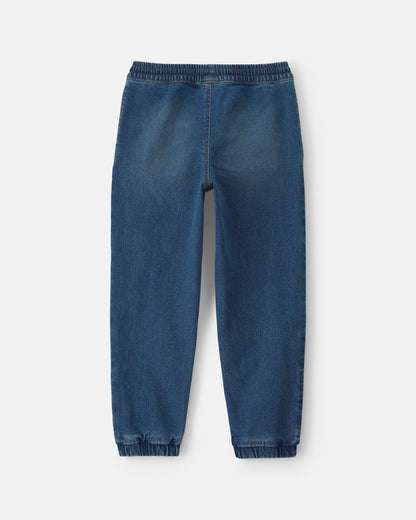 Boys Denim Relaxed Joggers - Medium Wash