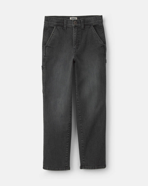 Boys Denim Baggy Jeans - Charcoal Wash