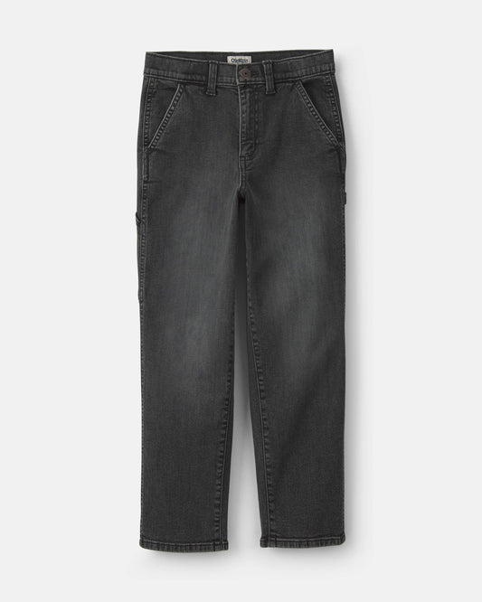 Boys Denim Baggy Jeans - Charcoal Wash
