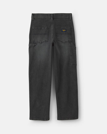 Boys Denim Baggy Jeans - Charcoal Wash