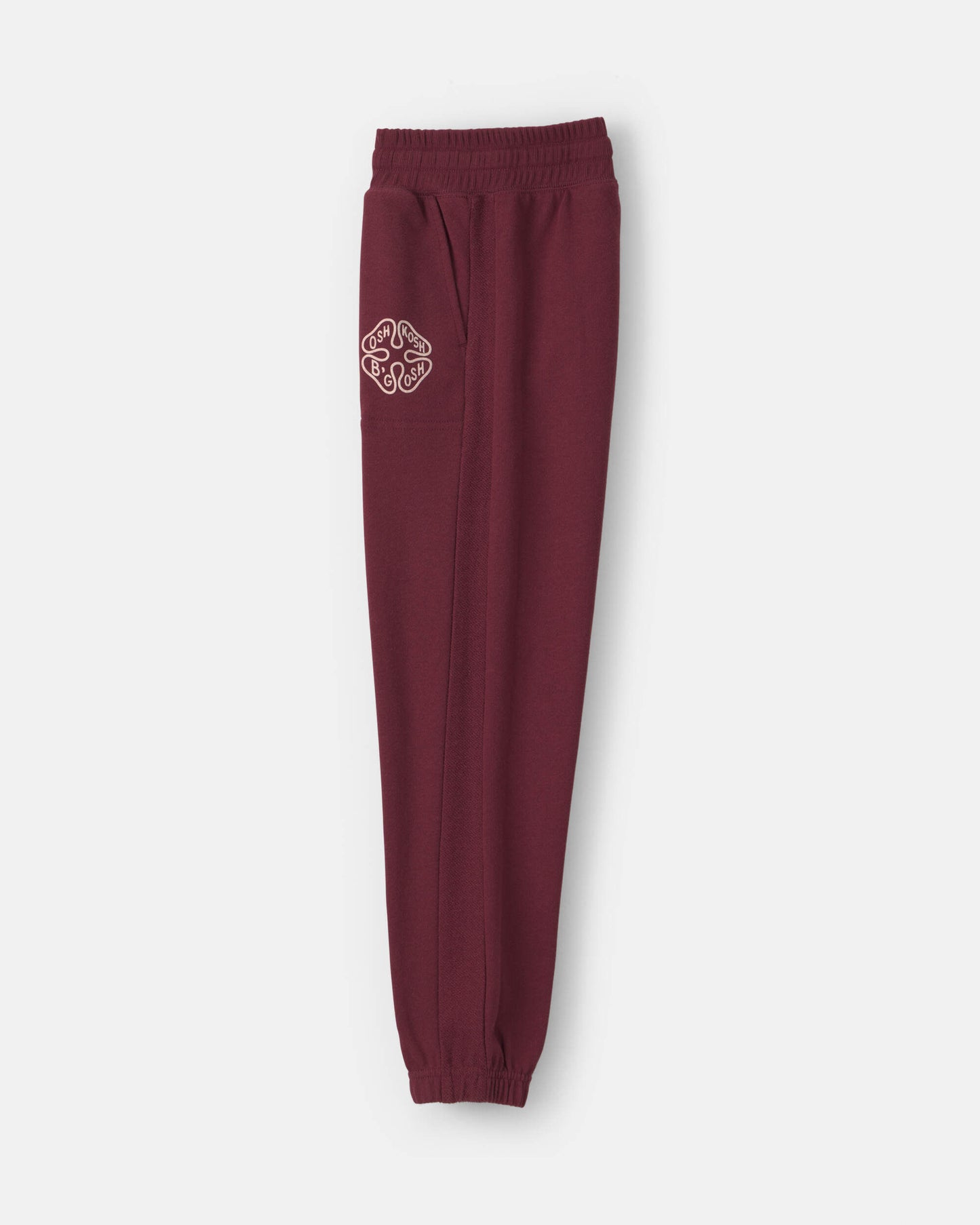 Boys French Terry Joggers - Burgundy